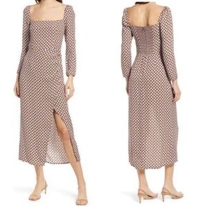 Reformation Hilda Midi Dress in Plaza